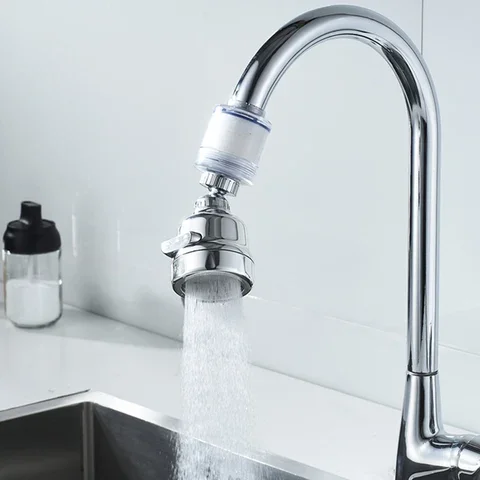 

Faucet Aerator Nozzle 360° Rotatable Water Tap Kitchen Faucet Filter Anti-Splash 3 Modes Adjustable Bubbler Bathroom Shower Head
