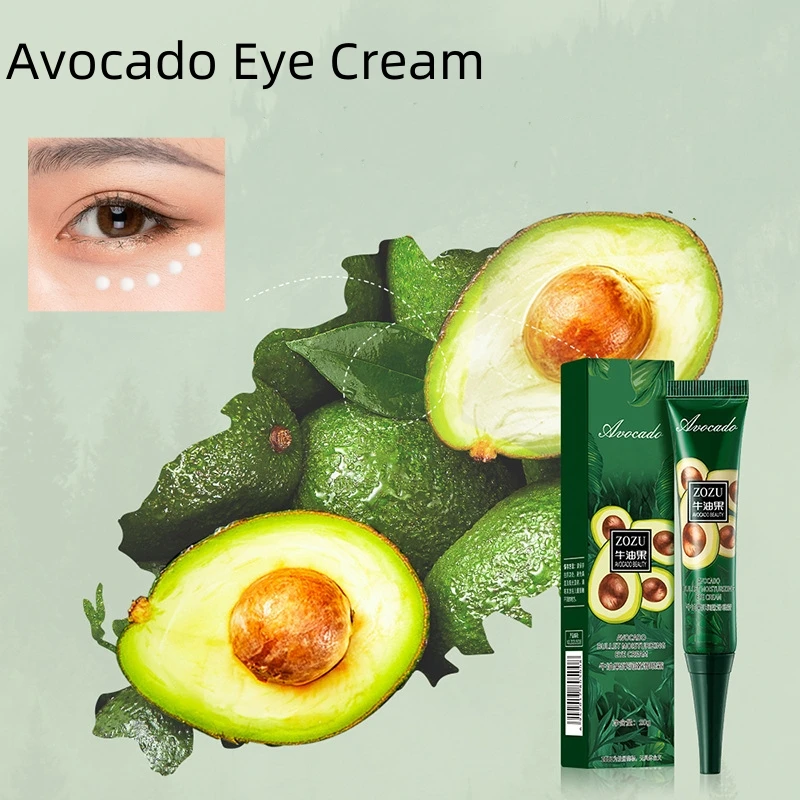 Avocado Eye Cream Instant Remove Wrinkles  Anti Dark Circles Removal Eye Bags Puffiness Moisturizing Eyes Care Tighten Under Eye