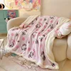 Hello Kitty Sanrio Blanket Modern Printed Anime Furry Custom Luxury Plush Blankets Throw Baby Winter Fleece Microfiber Fabric 3