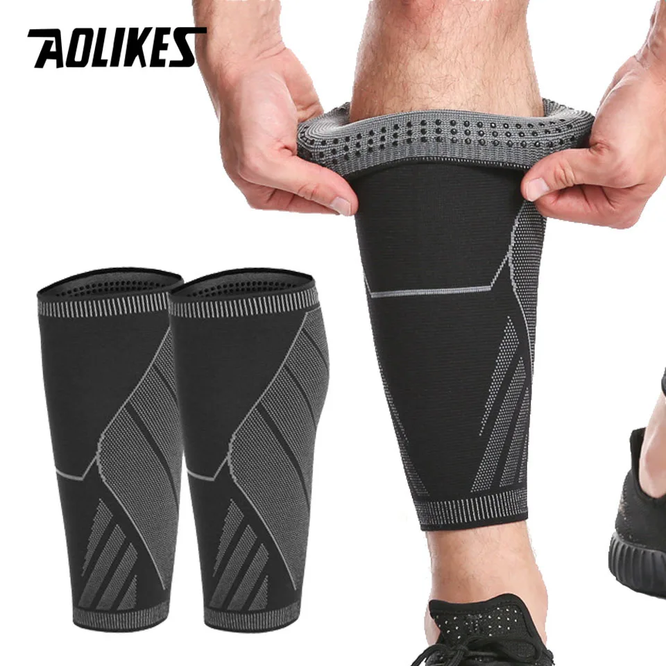 AOLIKES 1 Pair Calf Compression Sleeves for Men Women Leg