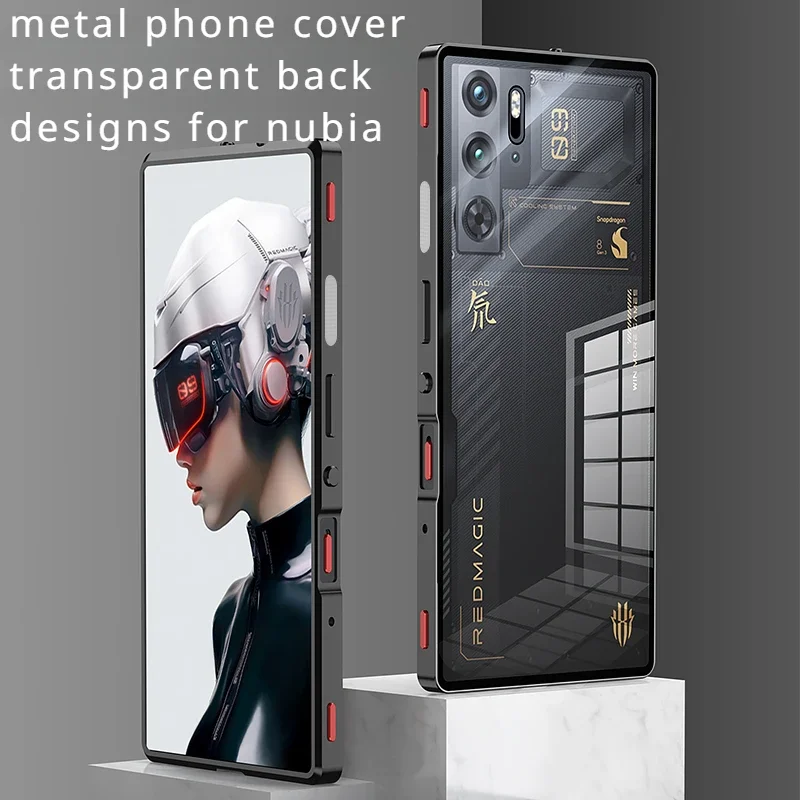 

Чехол для nubia Red Magic 9 Pro + искусственная кожа винтажный бампер рамка из алюминиевого сплава магнитный металлический чехол для ZTE nubia RedMagic 9 Pro PLUS чехлы