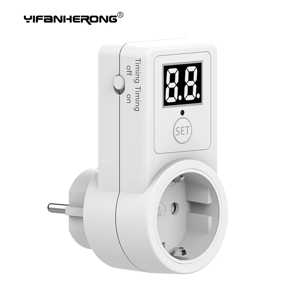 Countdown Switch Two/One Digit Display Countdown Timer Time Control for Telephone Battery Electric Vehicle Charging 10A EU Socket electrical socket power socket