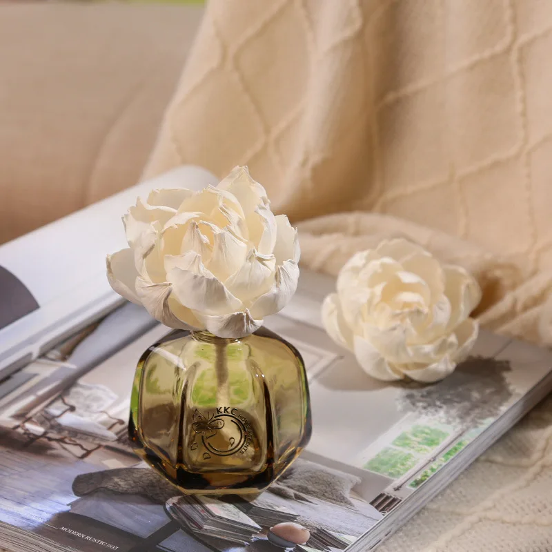 1PC Simulation Peony Flower Aromatherapy Fragrance Diffuser Accessories DIY Home Living Room Bedroom Decoration