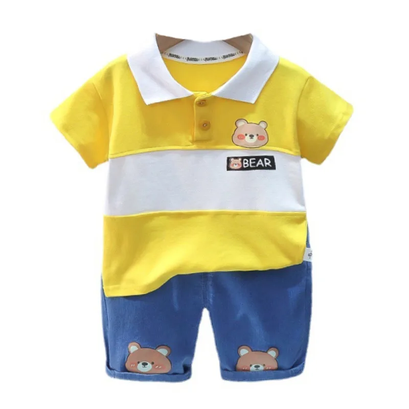

New Summer Baby Girl Clothes Suit Children Clothing Boys Fashion T-Shirt Shorts 2Pcs/Sets Toddler Casual Costume Kids Tracksuits