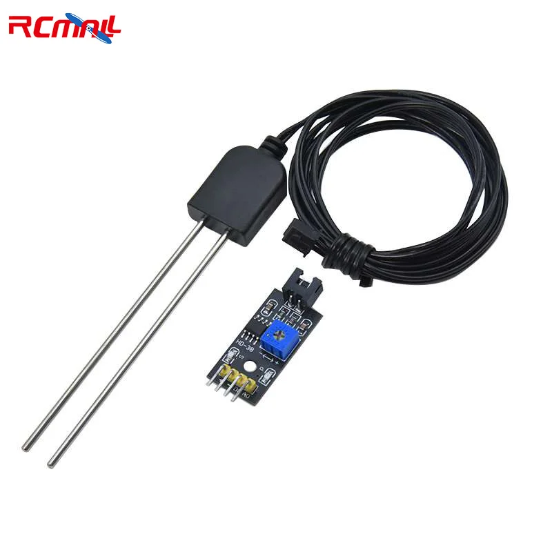 

Soil Humidity Moisture Detection Module with Corrosion-resistant Probe DC3.3V-12V for Arduino STM32 51 Microcontrollers