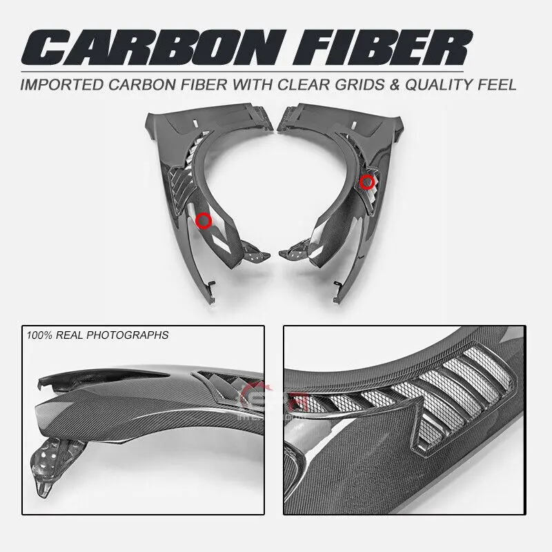 

For Infiniti G37 Coupe Carbon Fiber Front Vented Fender BodyKits Mudguards