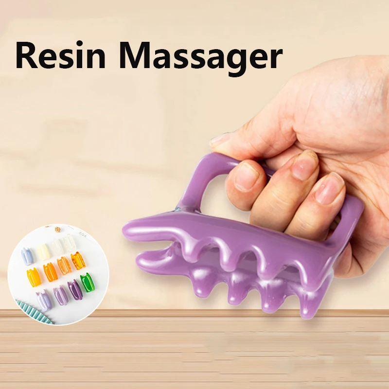 Body Spine Vertebra Physical SPA Scraping Resin Body Massager Tool Pain Relief Back Care Manual Tool Health Therapy Gift