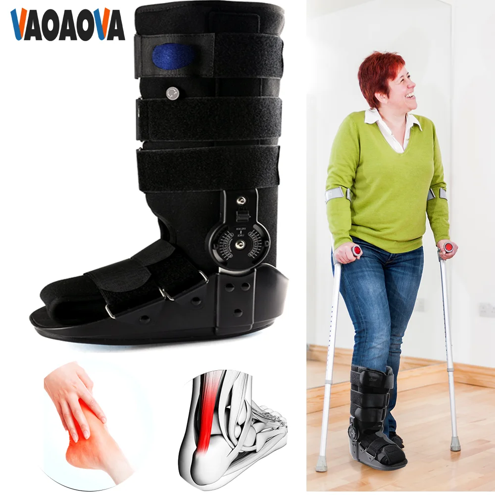 Vaoaova Walker Rom Walking Frattura Boot Con Pompa Ad Aria Brace Per Stabilizzatore Piede Danneggiato Distorsione Alla Caviglia Punta Rotta Post Chiru