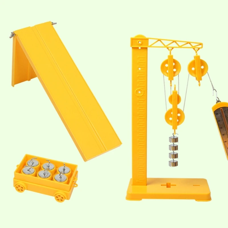 Kid Physics Learning Aids Pulley and Lever Mechanics Friction Experiment Set W3JD
