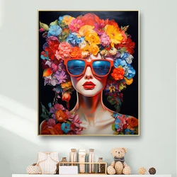 Painting by Numbers For Adult  colorful flower woman  Dropshipping Canvas Oil Paint by Number Home Decor