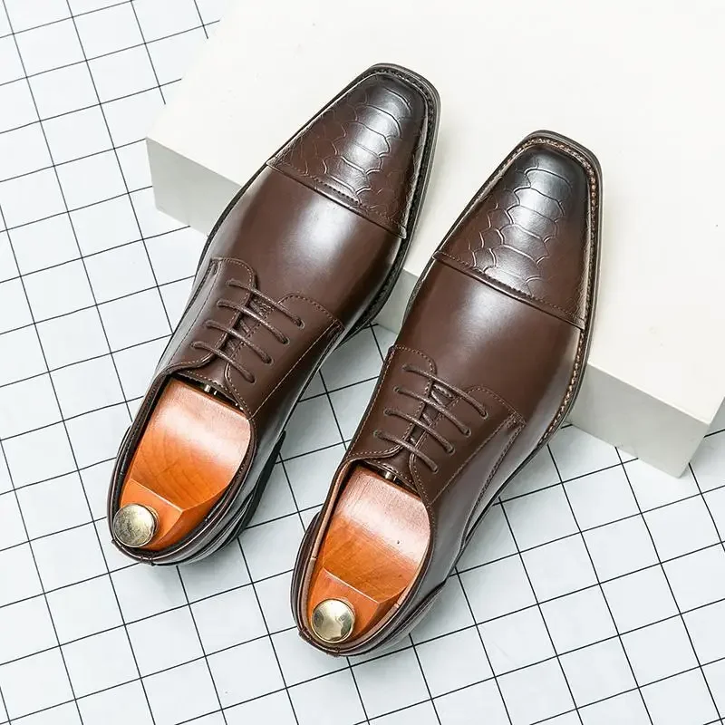

Men's Party Oxford Shoes Vintage Dress Shoes High Heels Elegant Wedding Business Shoes Party Dress Luxury