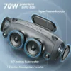W-KING 70W Waterproof Portable Loud Bluetooth Speaker, Wireless Outdoor Boombox SubwooferTriple Passive Radiators-Deep Bass 2