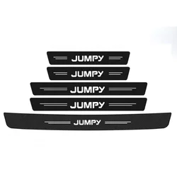 Durable Carbon Fiber Leather Car Door Sill and Trunk Protection Stickers (5Pcs)