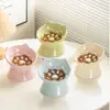 Ceramic Cat Slow Food Bowl Cute Slanted Mouth Dog Feeding Basin Creative Large Capacity Pet High Foot Bowl Kitten Puppy 4