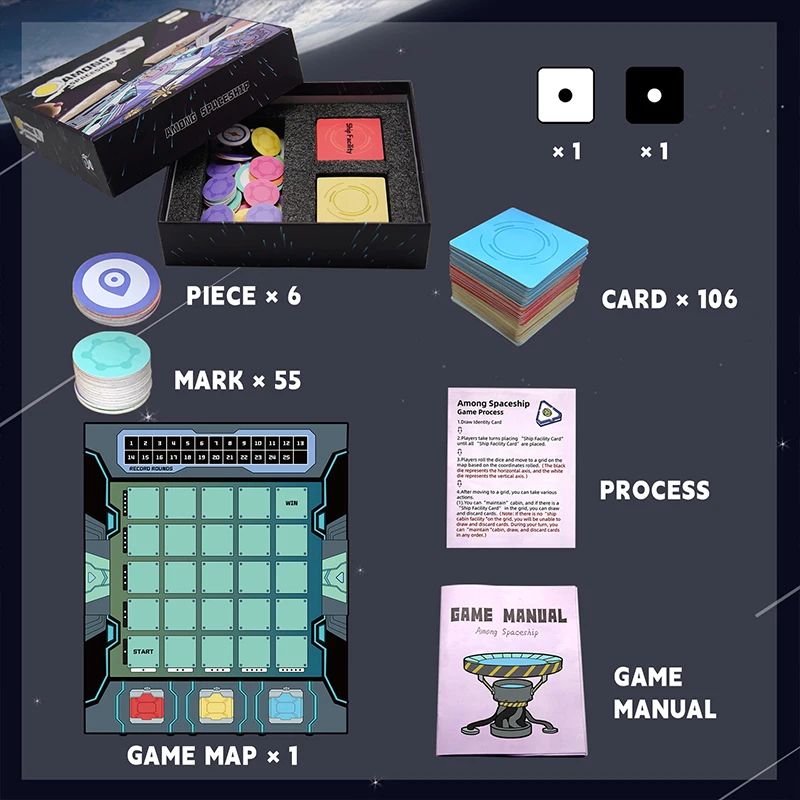 Galactic Strategy Board Game &ndash; Showcase Your Disguises and Skills for 4-6 Players, Perfect for Teens and Adults, Ideal Holid