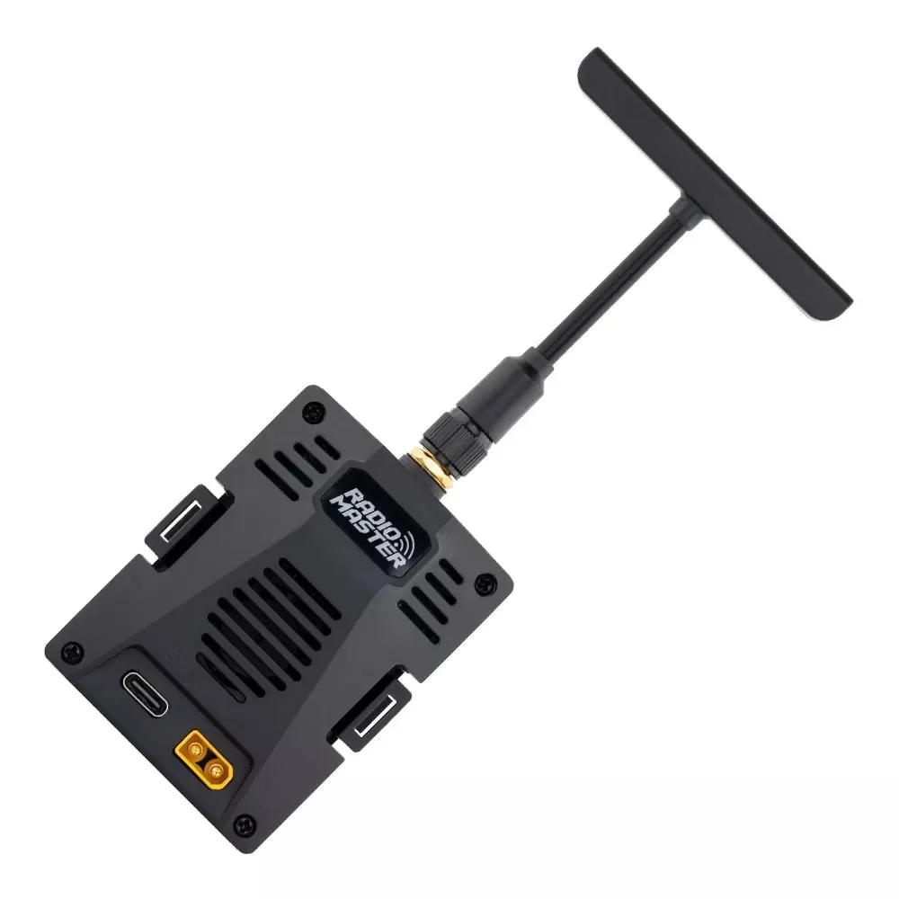 Module ELRS Ranger Micro 2.4GHz 1W – Combo avec Récepteurs pour Radio TX16S, TX12, connecté à une radio.