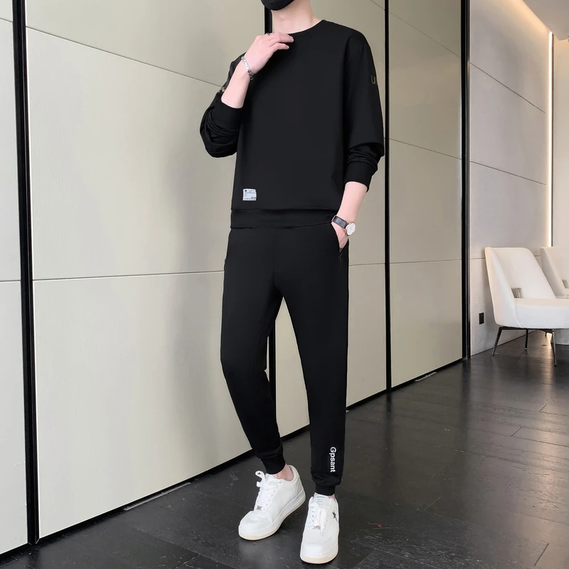 цена Men's sweater sports suit spring and autumn new fashion brand casual sports comfortable handsome