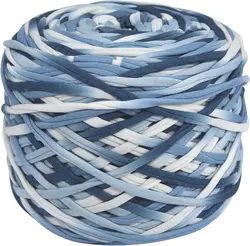 Premium Thick Knitting Yarn - Elastic Fabric for DIY Crafts & Home Décor (Ocean)