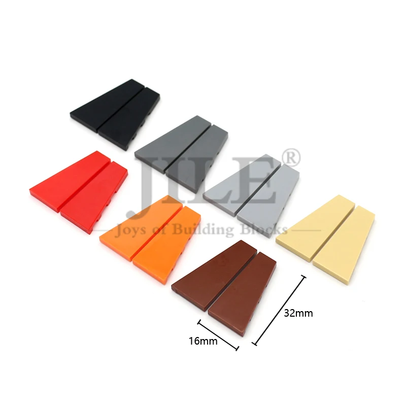 10세트 MOC 빌딩 블록 피규어 브릭 타일 개조형 4x2 3x2 2x2 웨지 좌우 7828 7829 크리에이티브 플레이트 스무스 조립 장난감