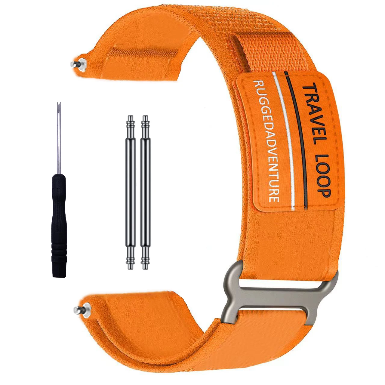 Durable 24mm Travel Loop Nylon Strap for Smartwatches – Replaceable Band Correa Belt