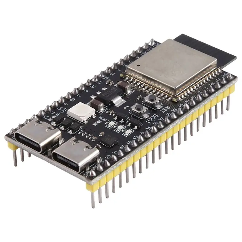 AED6-ESP32-S3 N16R8 개발 보드 USB 케이블로 납땜 2.4G 와이파이 BT 모듈 ESP32-S3 WROOM1 N16R8 44핀 타입-C ESP32-S3