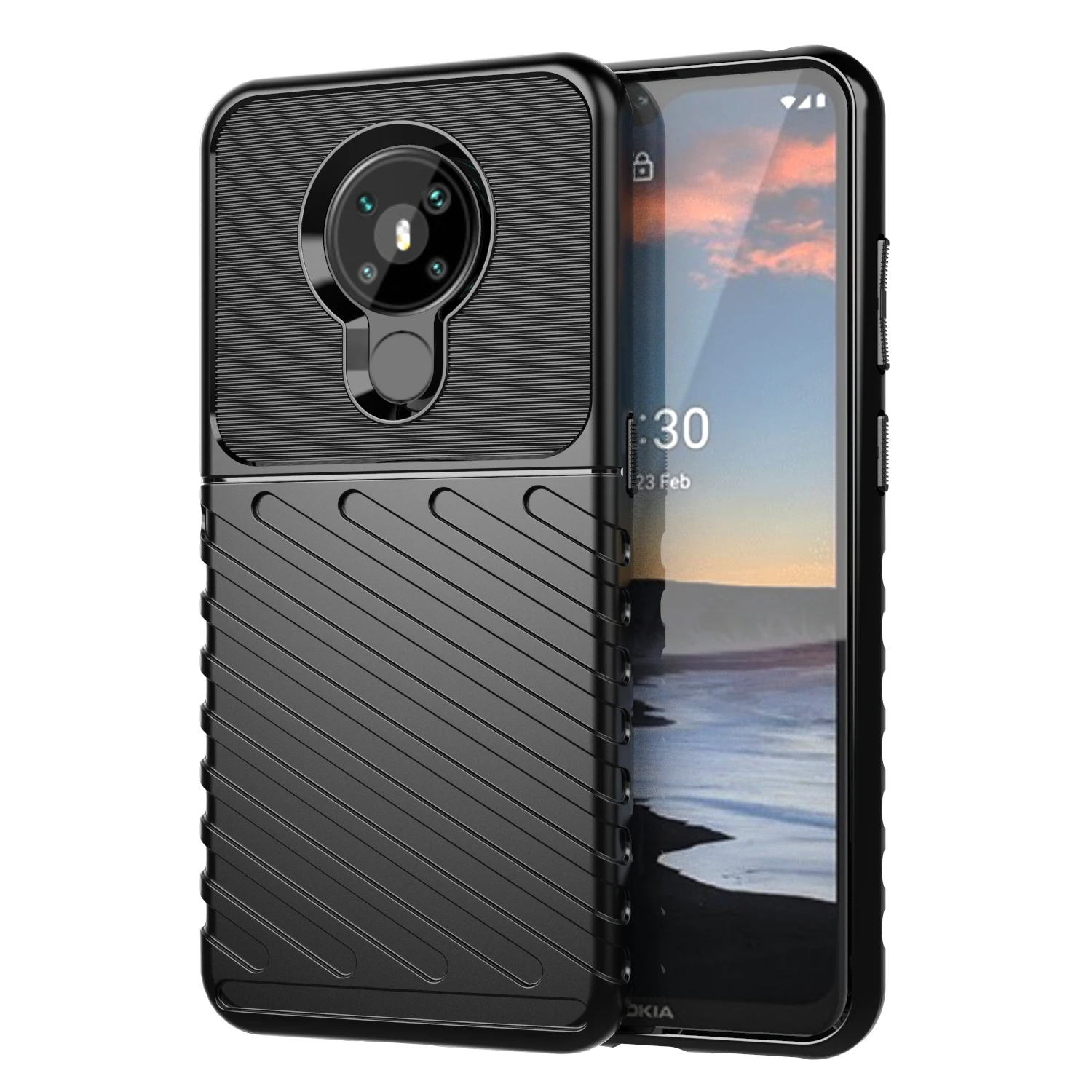 Luxury Thunder Shockproof Silicone Back Cover - Fashion Mobile Shell Coque s