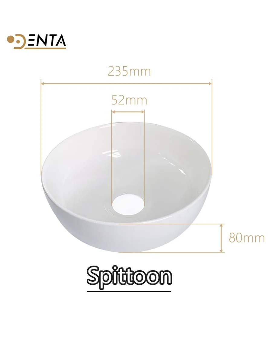 치과 의자용 치과 스피툰, 세라믹 스피툰 대야, 치과 장비 액세서리, 구강 세정제 치과 도구