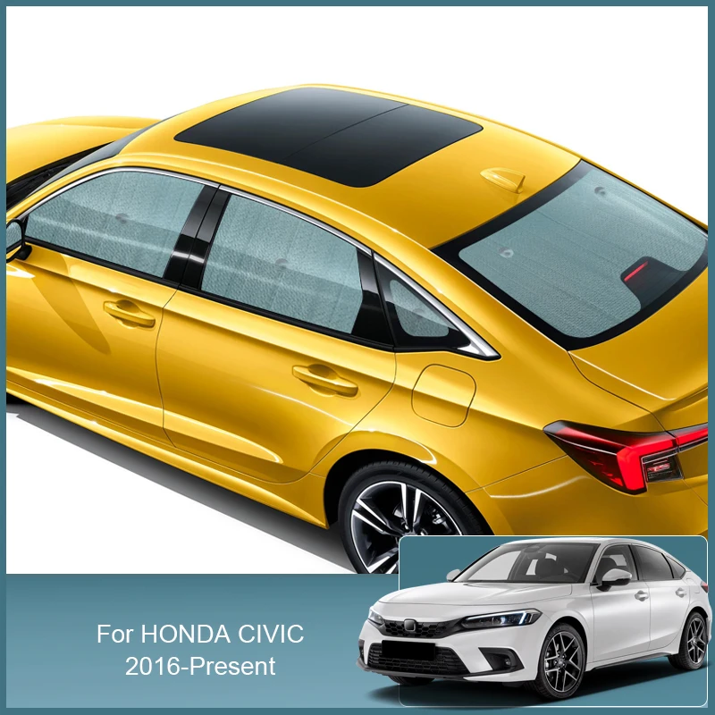 

Солнцезащитные очки для лобового стекла автомобиля, дневной свет, солнцезащитный козырек, автомобильные аксессуары для Honda CIVIC 2016-2025