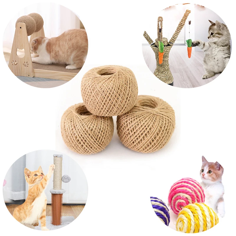 

Cat Climbing Frame DIY Sisal Rope Cats Scratchers Post Repair Sisal Rope Cat Climbing Frame Creative Winding Hemp Rope