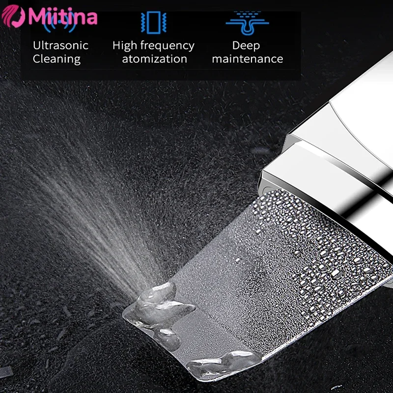 Ultrasonic skin scraper, pore cleaner, facial cleanser, blackhead remover, beauty scraper, import and export scraper