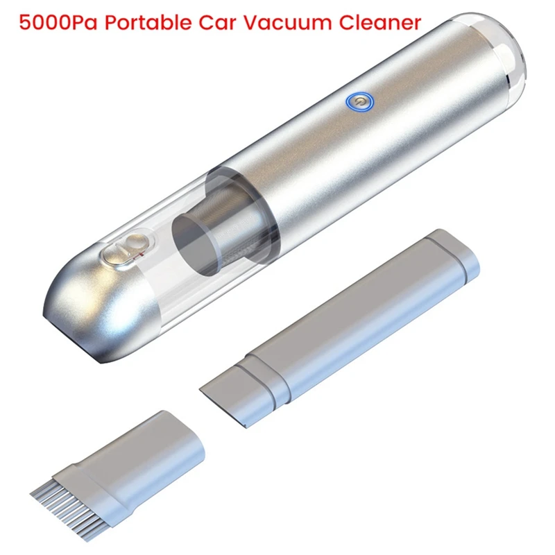 

NEW-2 IN 1 Portable Car Vacuum Cleaner Brushless Mini Handheld Vacuum Cleaner Home Car Dual-Purpose Dust Catcher 5000Pa