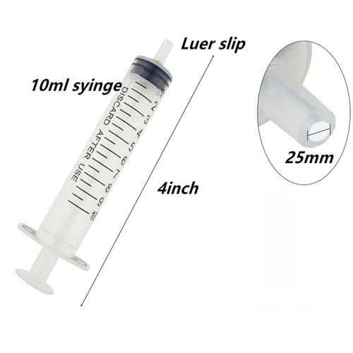 재사용 가능한 플라스틱 주사기, 영양분 무균 측정용, 수경법 주방용 도구, 1-10ml, 2-20 개 6