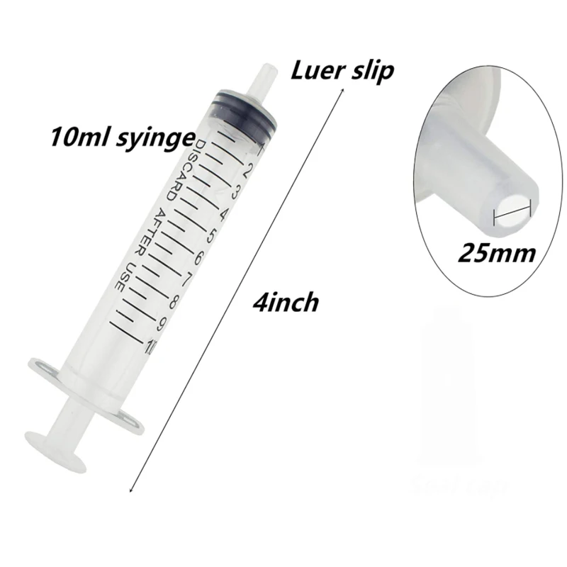 2-20Pcs 1ml-10ml Plastic Reusable Syringe For Measuring Nutrient Hydroponics Kithchen Tool 6