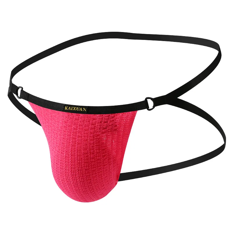 Men's Mini Bikini Swimsuit Sexy String Thong Swimwear Stripes Underwear Swimming Briefs Low Male Pantie Beach Surf Bathing Suit