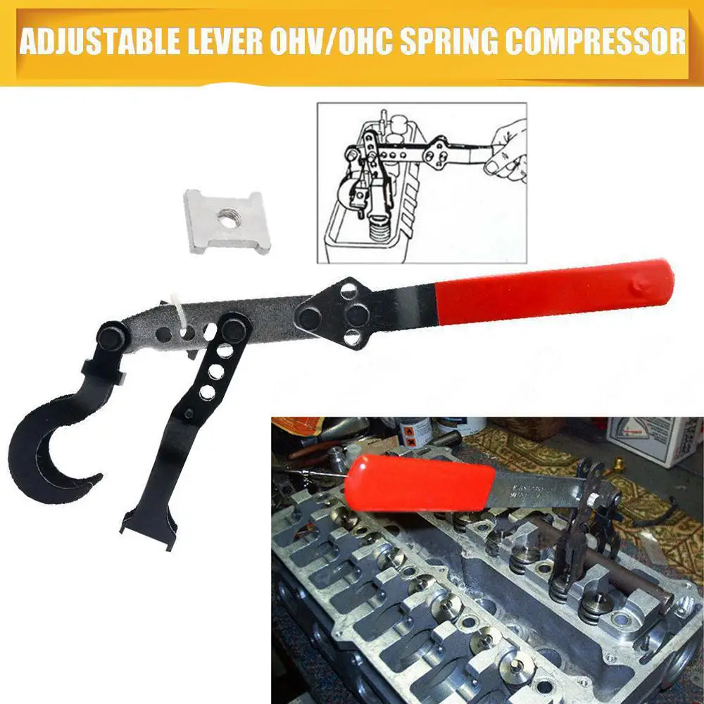 Adjustable Overhead Valve Spring Compressor Removal Tool For OHV OHC