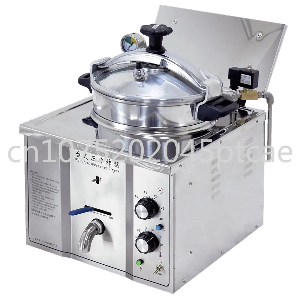 16L Pressure Fried Chicken Machine Chicken Pressure Fryer Counter Top ...
