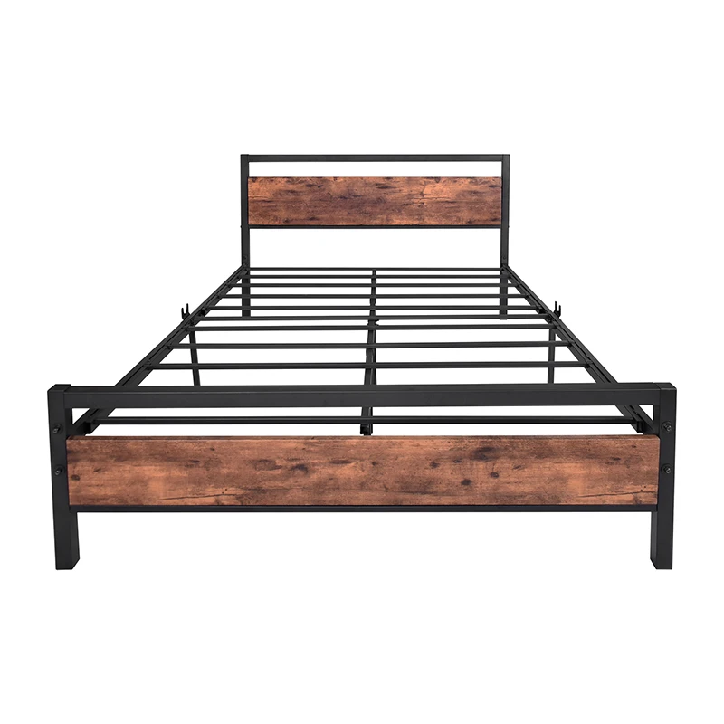 

Двуспальная кровать, современное минималистичное общежитие с железной рамой, утолщенная и усиленная кровать высокой и низкой высоты