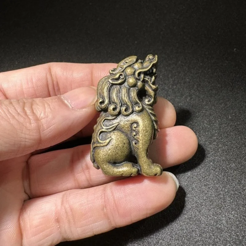 

Little Fairy/ Antique Copper Pixiu Creative Home Garden Decoration Mini Animal Three-dimensional Statue Pure Copper Crafts Gift