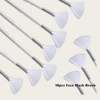 10/50 pezzi set di pennelli per maschera per il viso fai da te pennelli applicatori morbidi strumenti per il trucco include pennelli per il viso a ventaglio morbido pennello per applicatore di acido 1