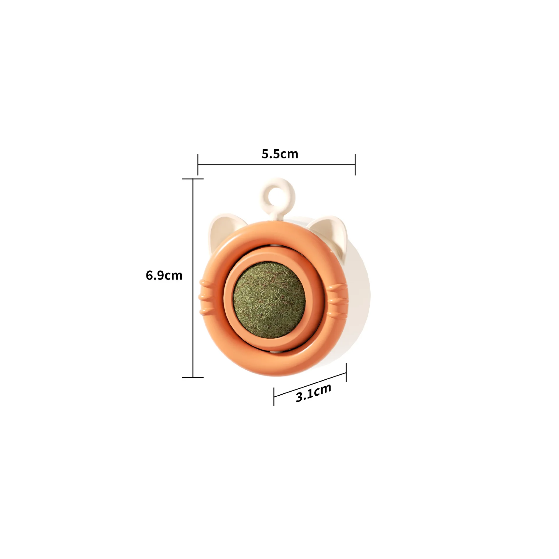 Cats Rotatable Catnip Ball Wall Sucker Lick Toys Contail Catnip Sugar Balls Smart Cat Toys Interactive Ball Cats Mint Toy