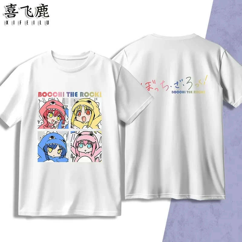 

Anime BOCCHI THE ROCK! Gotoh Hitori Fashion T-Shirt Shorts Cosplay Costume Summer Men Women Unisex Loose Tops Shirt