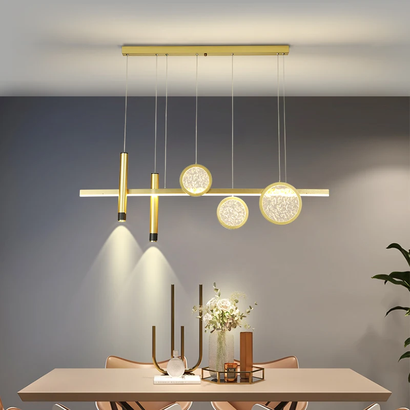 

Nordic Led Pendant Lights for Living Room Center Tables Dining Food Kitchen Accesories Chandelier Home Decoration Indoor Fixture