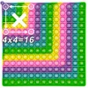 Macaron 12x12 Multiplication Games Pop Fidget Toys, Right Angle Times Chart Board Math Toys Educational Toy for Teachers Girls 1