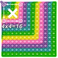 Macaron 12x12 Multiplication Games Pop Fidget Toys, Right Angle Times Chart Board Math Toys Educational Toy for Teachers Girls 1