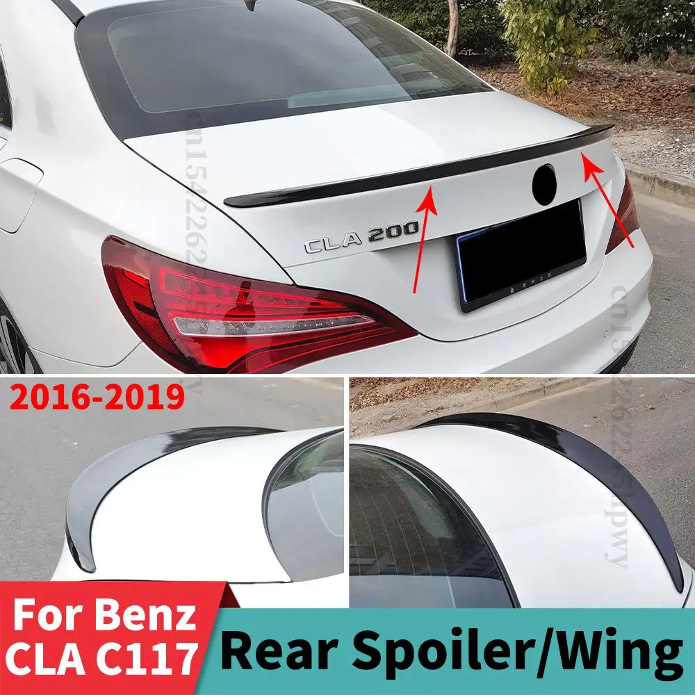 

Roof Rear Spoiler Wing Tail Tuning Accessories Racing Boot Lip Refit Decoration For Mercedes Benz CLA C117 2016 2017 2018 2019