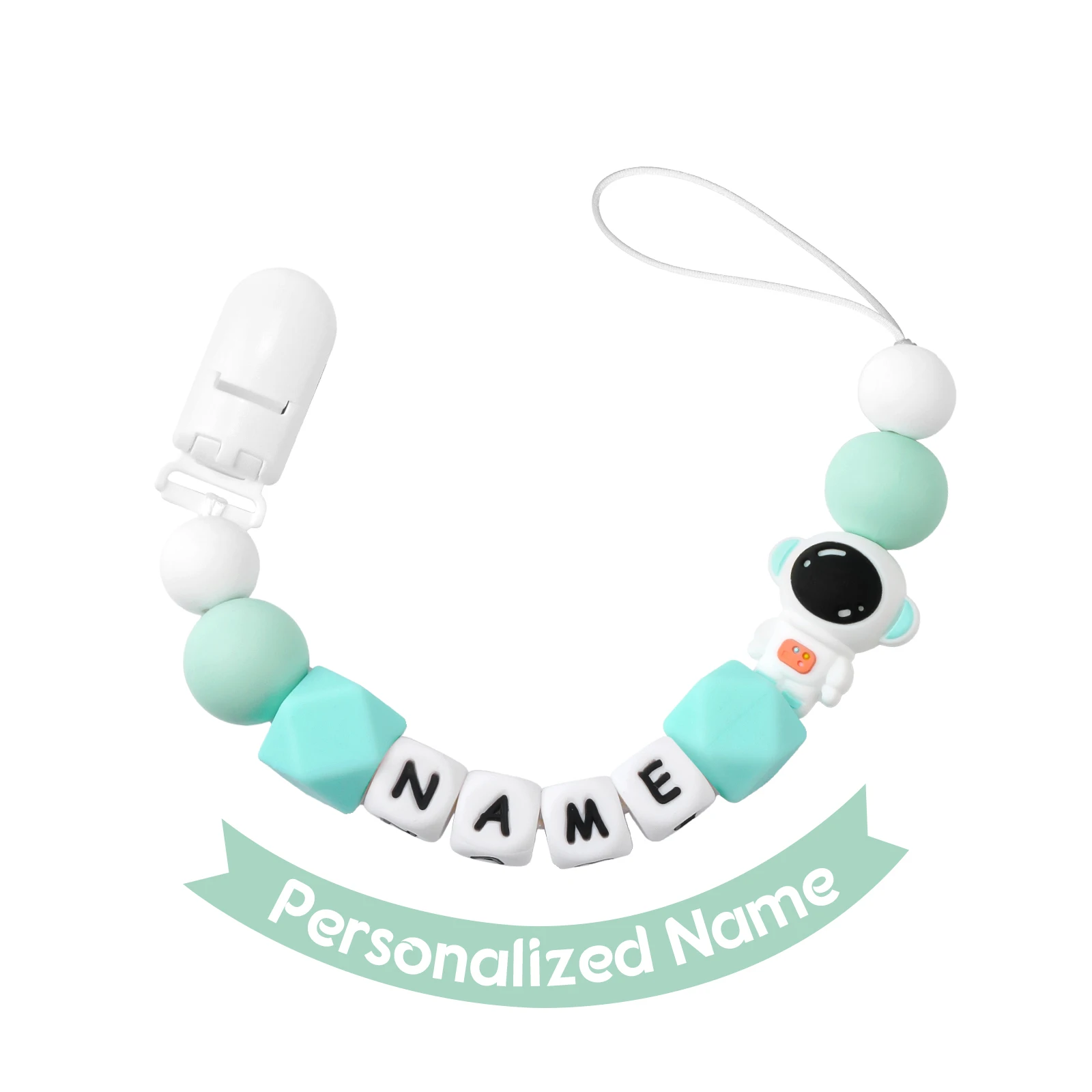 Attache Sucette Bébé - Lot De 2, Chaîne Sangle Souple, Clip Sécurisé Animaux