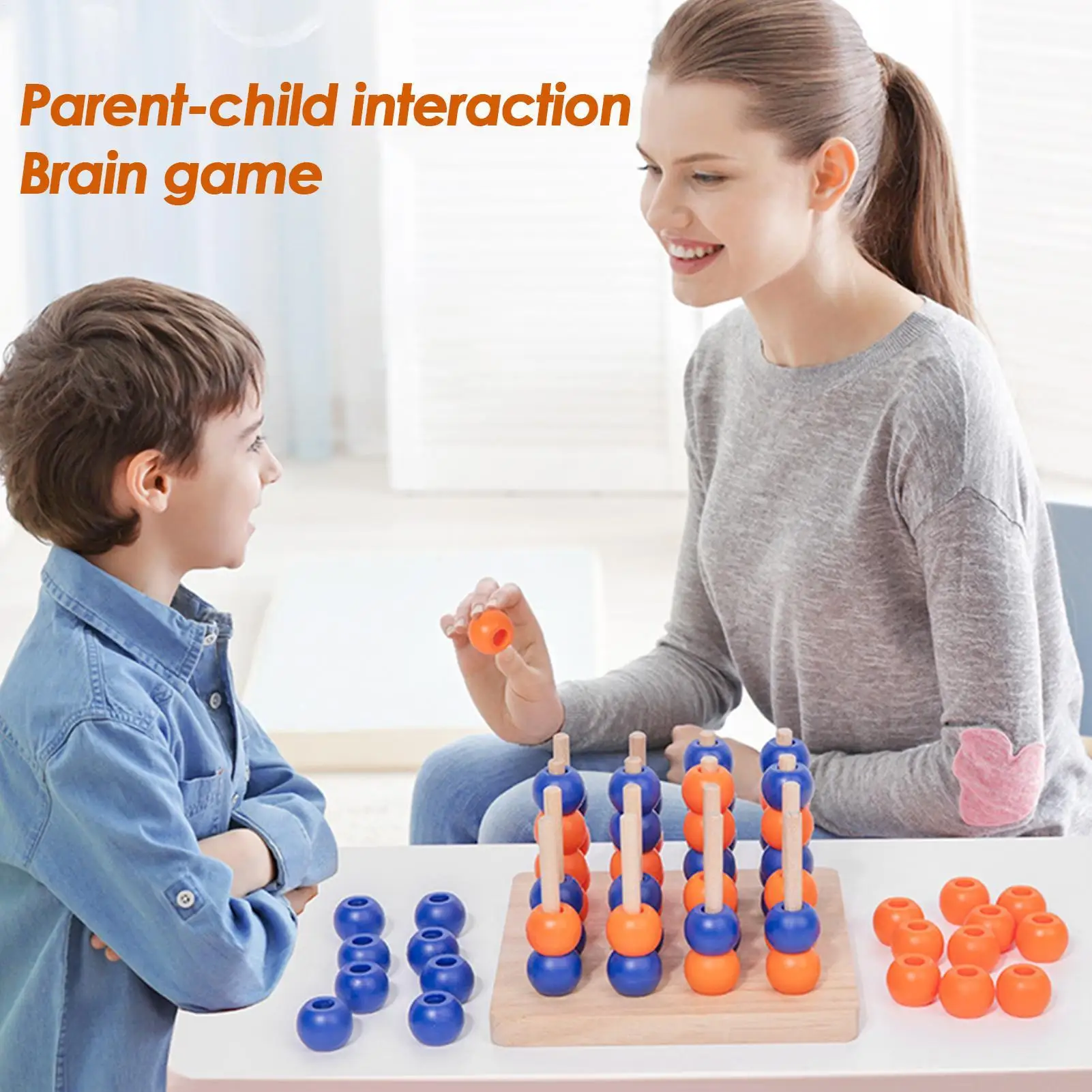 4 In A Row Board Game 3D Four In A Row Wooden Strategy Game Educational Chess Puzzle Brain Teaser Toys For Holiday Party