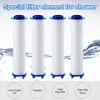 10Pcs Replacement Shower Filter Cartridge shower water filter Remove Chlorine/Fluoride/Hard Water for Most Hand Held Shower head 4