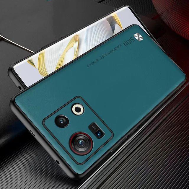 For nubia Z60 Ultra Luxury PU Leather Shockproof Silicone Case Cover For  ZTE nubia Z60 Ultra Back Phone Case Cover Coque - AliExpress