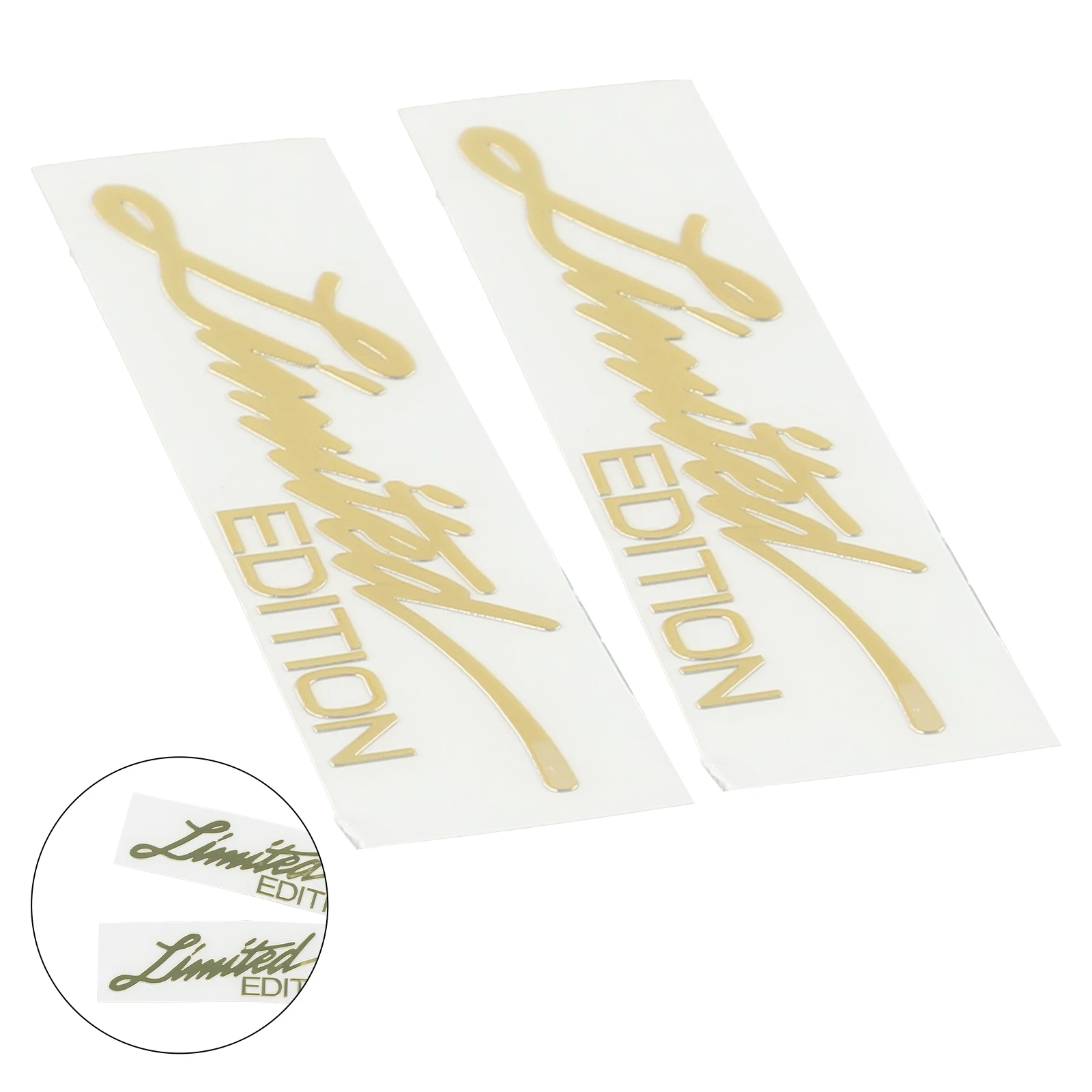 

Brand New Stickers Car Emblem Sticker Car Decoration Logo Emblem Metal Sticker Pratical 2pcs/Set Trim Decor Gold